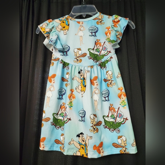 3/$18 Boutique Flintstone Dress - Picture 2 of 3